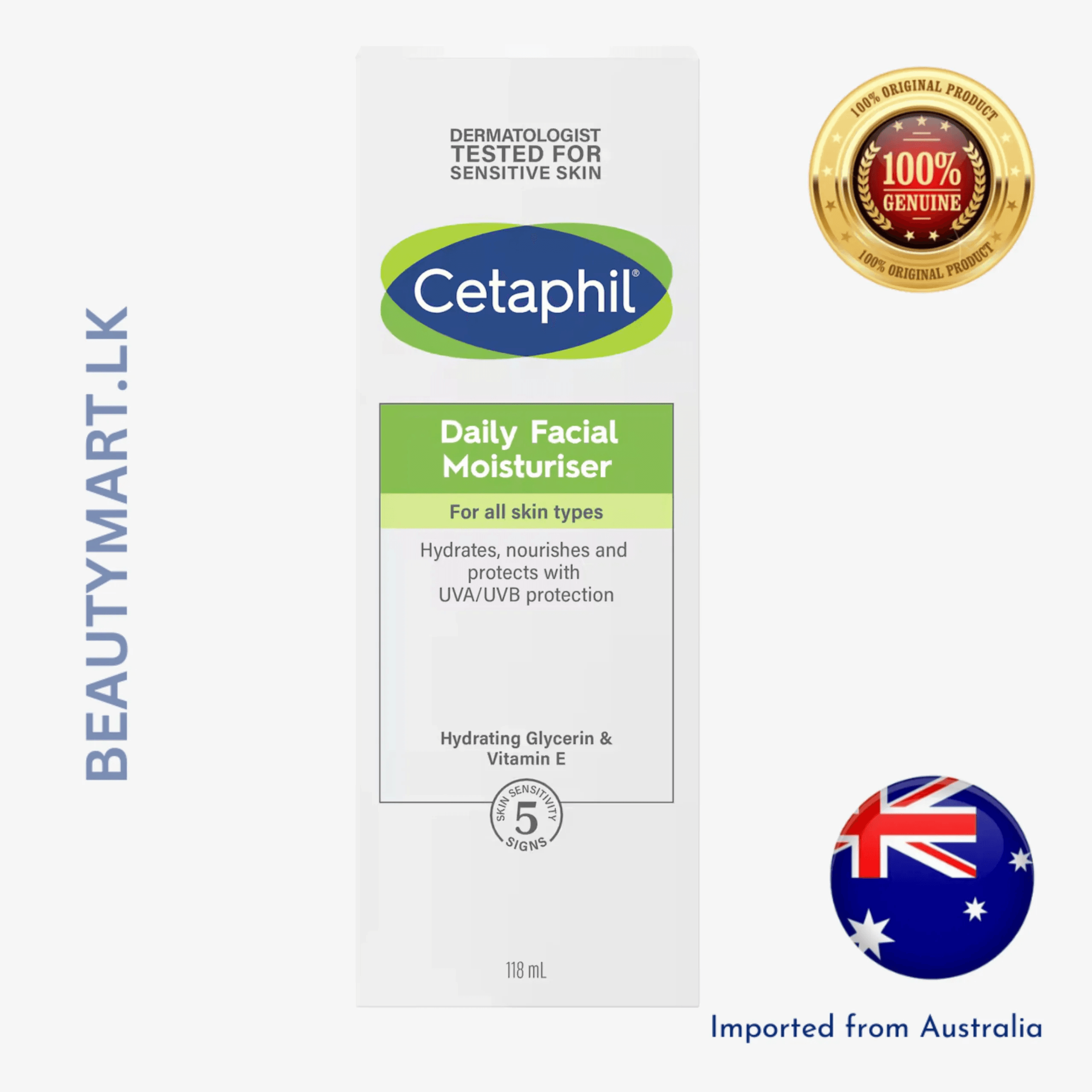 Cetaphil Daily Facial Moisturiser For All Skin Types 118ml