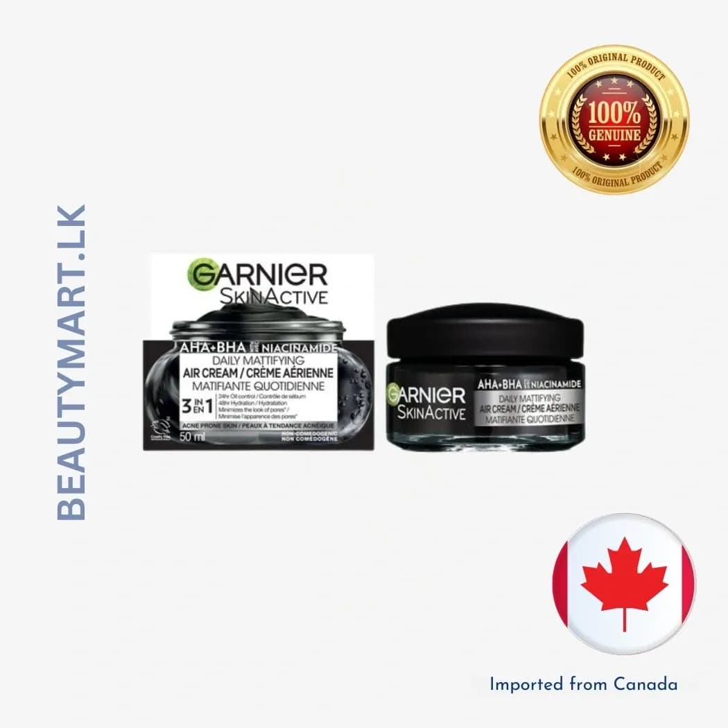 Garnier Pure Active AHA + BHA with Niacinamide Daily Mattifying Air Cream 50ml