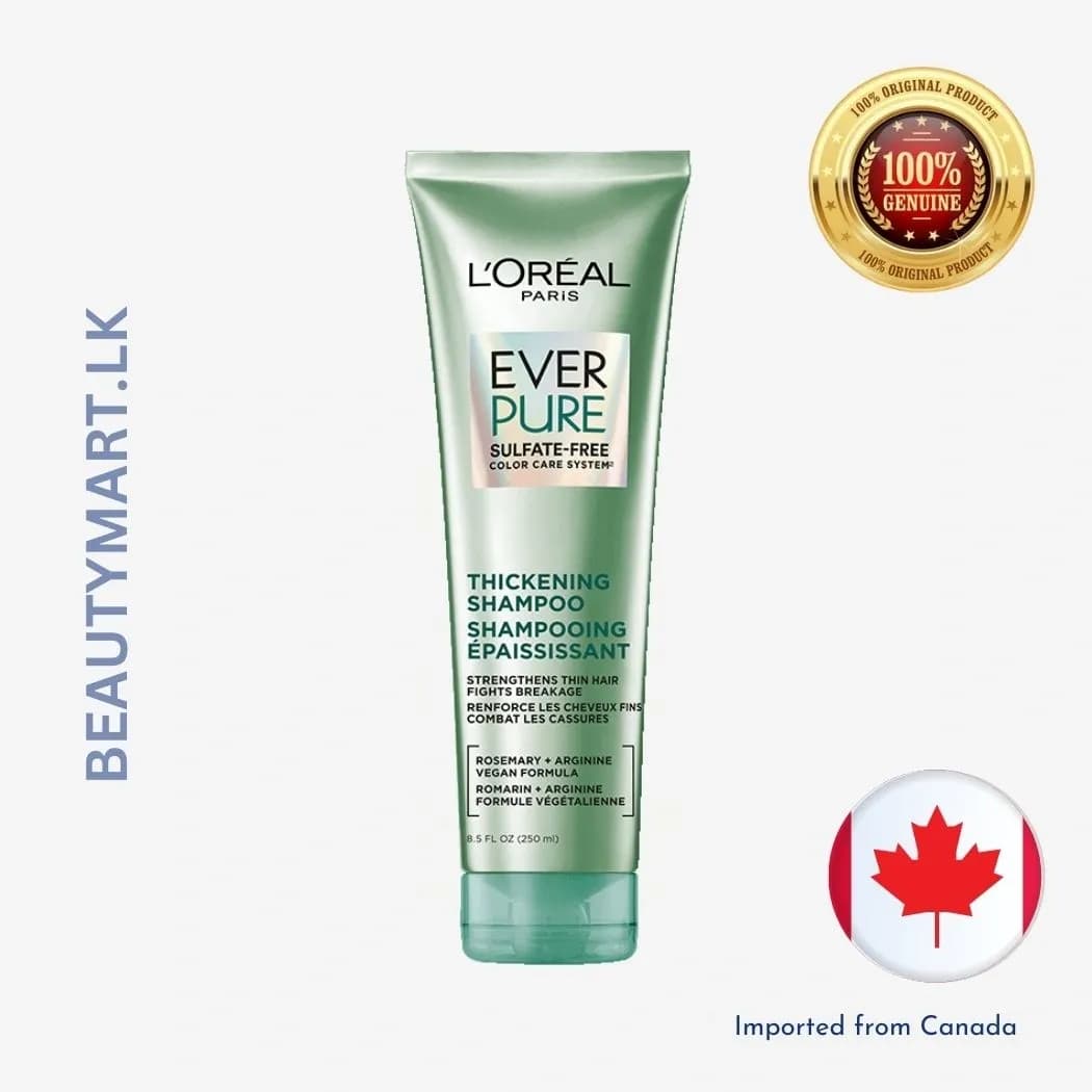 L'Oreal Paris EverPure Sulfate-Free Thickening Shampoo for Fortifying Fine Hair 250ml